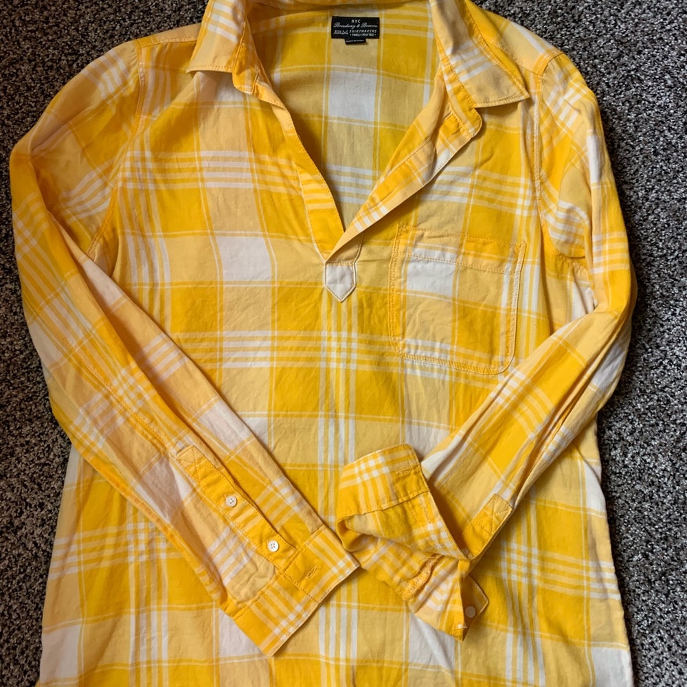 Yellow Plaid Popover